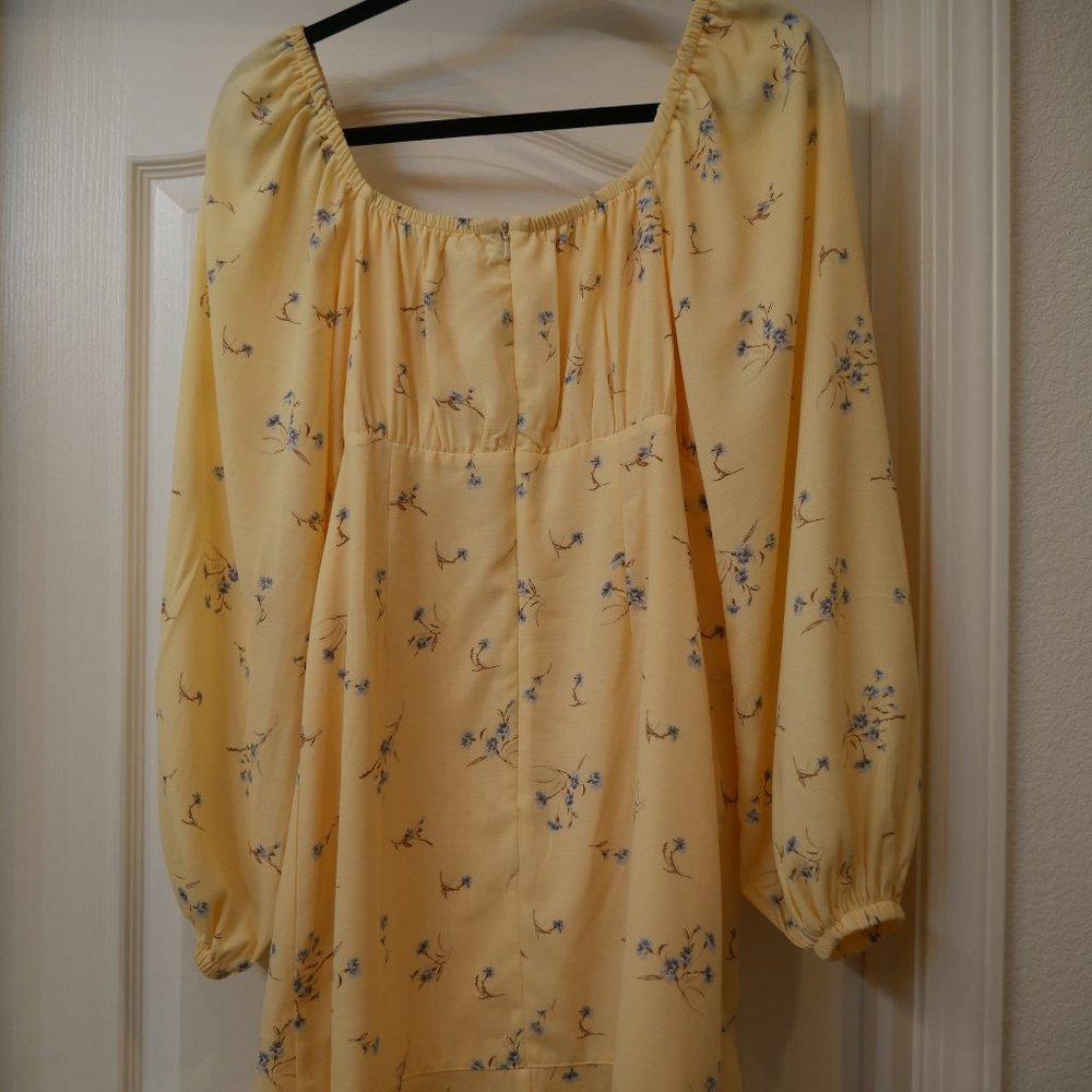 And Now This - Ruffle Yellow Spring Dress - Picture 2 of 8